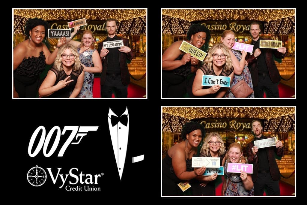 Carosel of photo booth photos